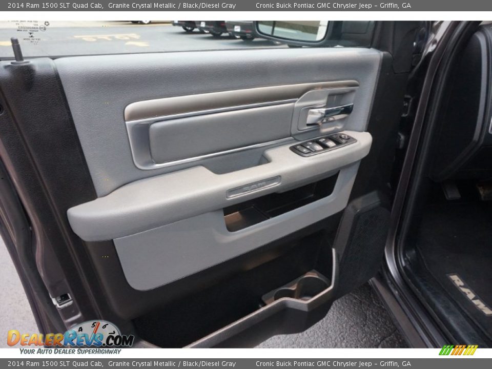 2014 Ram 1500 SLT Quad Cab Granite Crystal Metallic / Black/Diesel Gray Photo #12