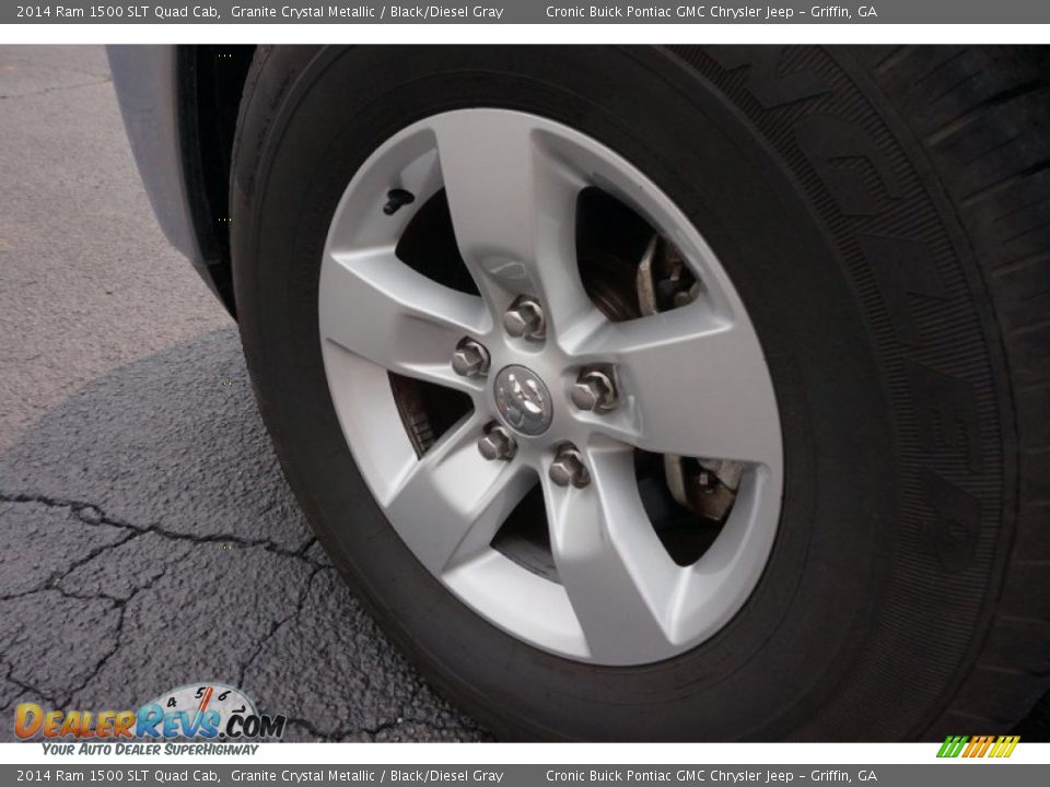 2014 Ram 1500 SLT Quad Cab Granite Crystal Metallic / Black/Diesel Gray Photo #13