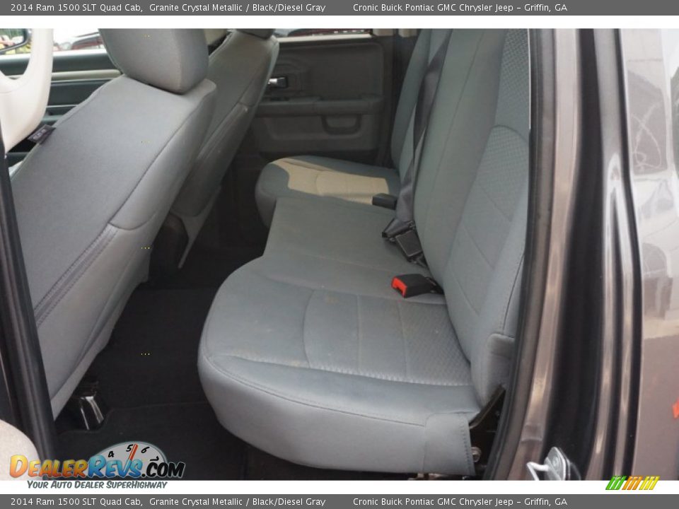 2014 Ram 1500 SLT Quad Cab Granite Crystal Metallic / Black/Diesel Gray Photo #15