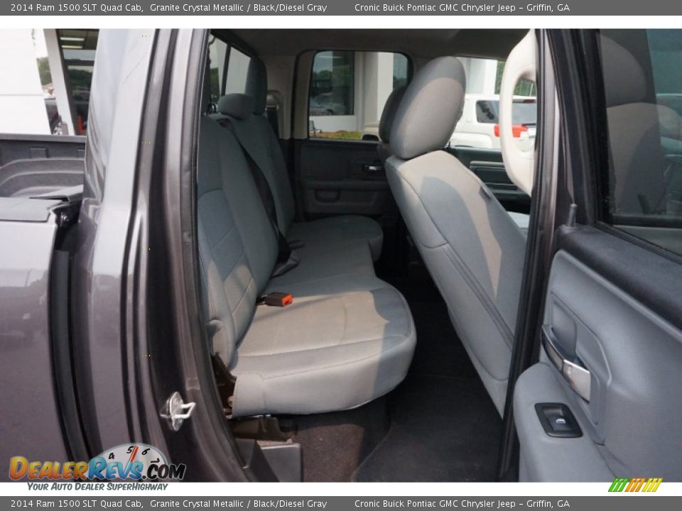 2014 Ram 1500 SLT Quad Cab Granite Crystal Metallic / Black/Diesel Gray Photo #16