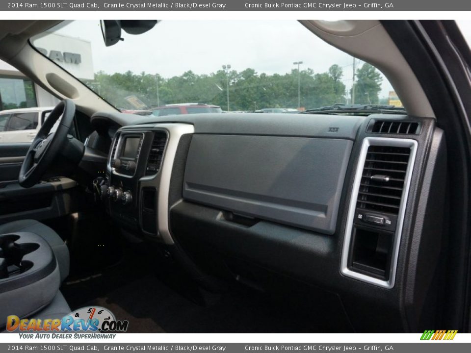 2014 Ram 1500 SLT Quad Cab Granite Crystal Metallic / Black/Diesel Gray Photo #18