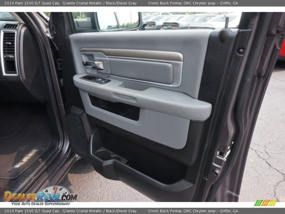 2014 Ram 1500 SLT Quad Cab Granite Crystal Metallic / Black/Diesel Gray Photo #19