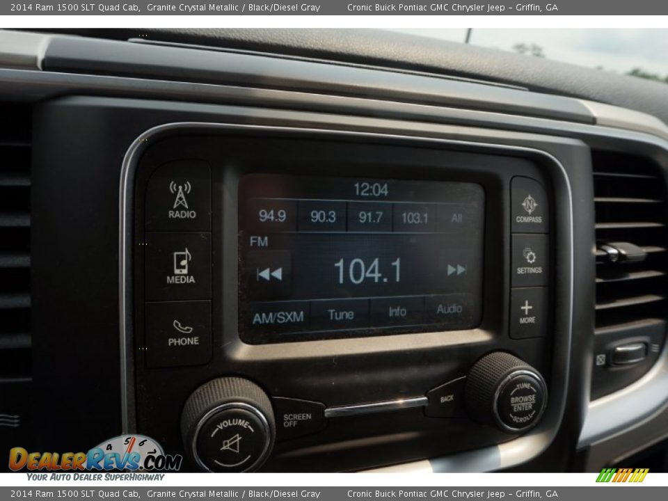 2014 Ram 1500 SLT Quad Cab Granite Crystal Metallic / Black/Diesel Gray Photo #21