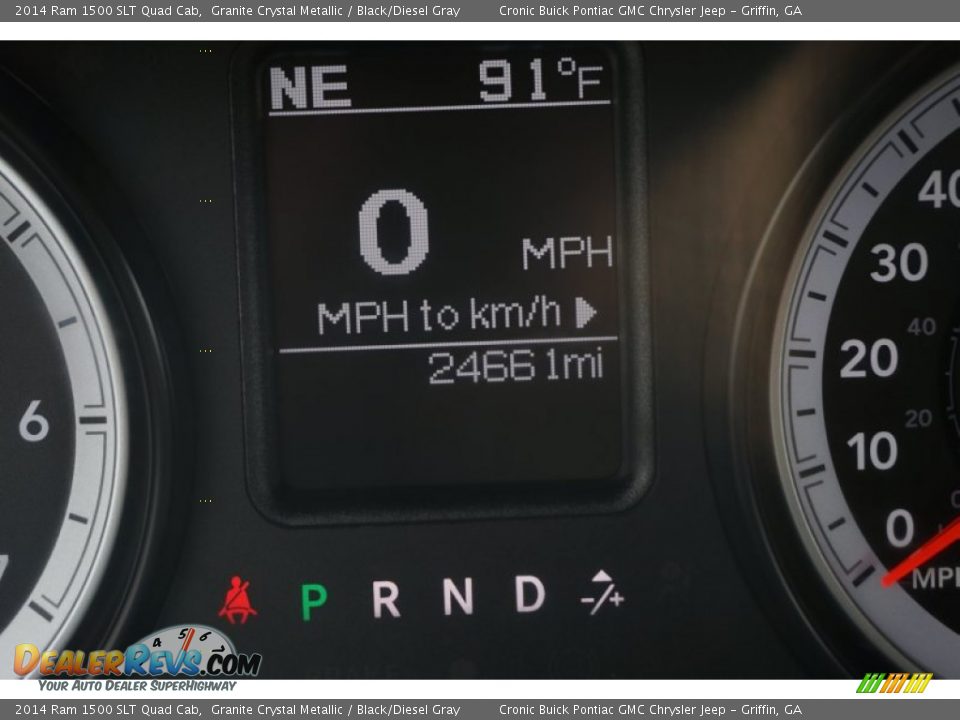 2014 Ram 1500 SLT Quad Cab Granite Crystal Metallic / Black/Diesel Gray Photo #23