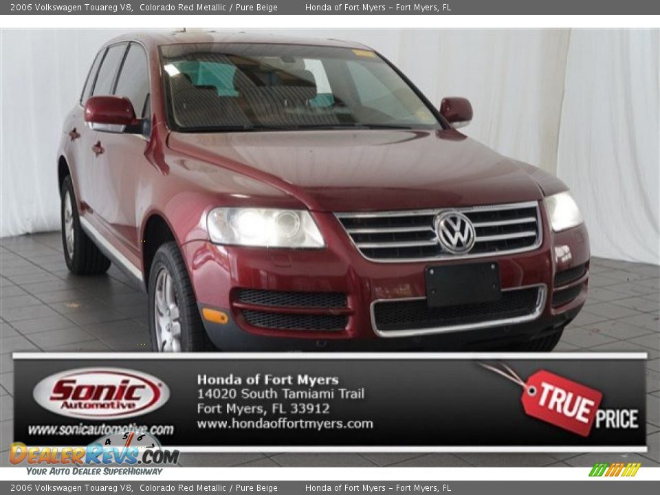 2006 Volkswagen Touareg V8 Colorado Red Metallic / Pure Beige Photo #1