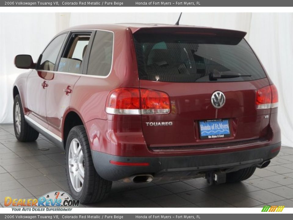 2006 Volkswagen Touareg V8 Colorado Red Metallic / Pure Beige Photo #6
