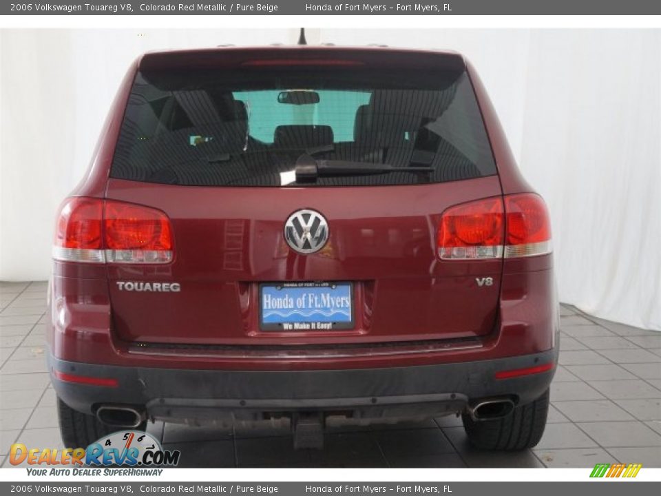 2006 Volkswagen Touareg V8 Colorado Red Metallic / Pure Beige Photo #7