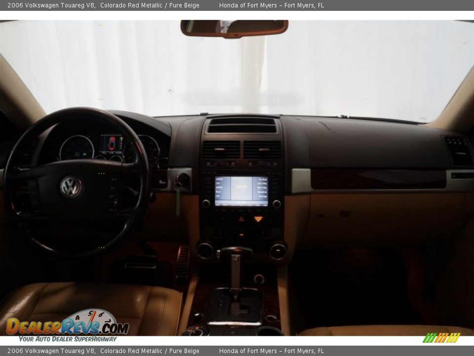 2006 Volkswagen Touareg V8 Colorado Red Metallic / Pure Beige Photo #25