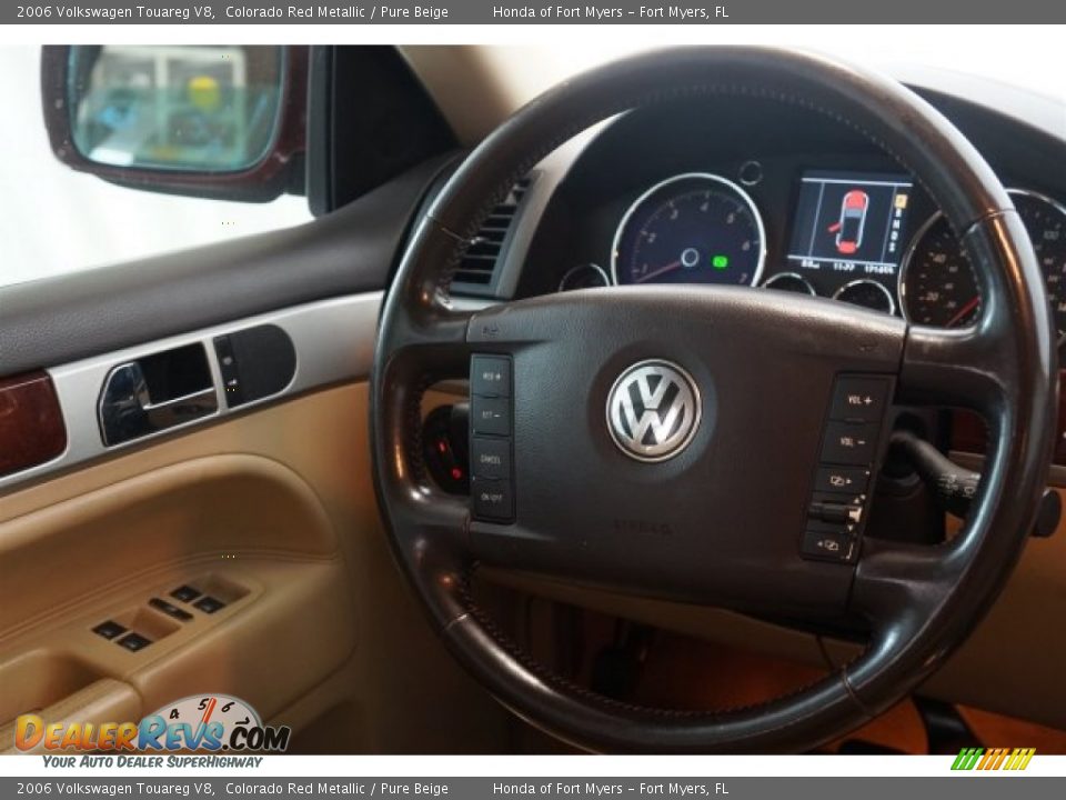 2006 Volkswagen Touareg V8 Colorado Red Metallic / Pure Beige Photo #26