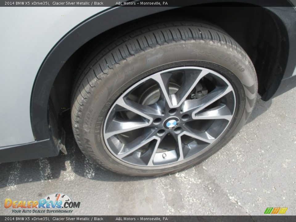 2014 BMW X5 xDrive35i Glacier Silver Metallic / Black Photo #3