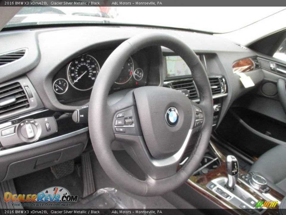 2016 BMW X3 xDrive28i Glacier Silver Metallic / Black Photo #15