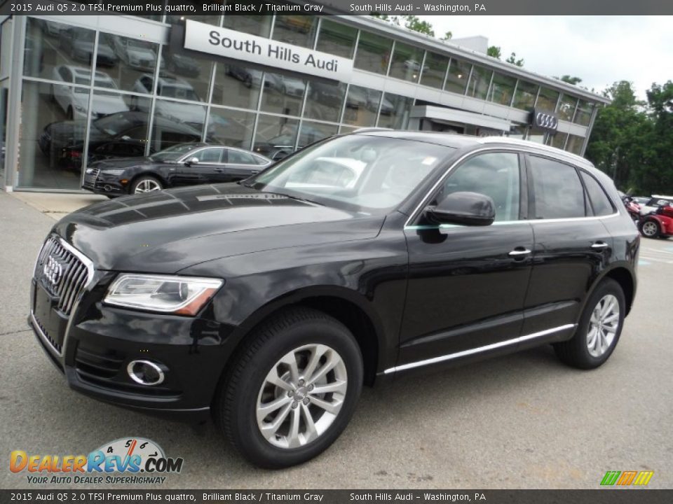2015 Audi Q5 2.0 TFSI Premium Plus quattro Brilliant Black / Titanium Gray Photo #1