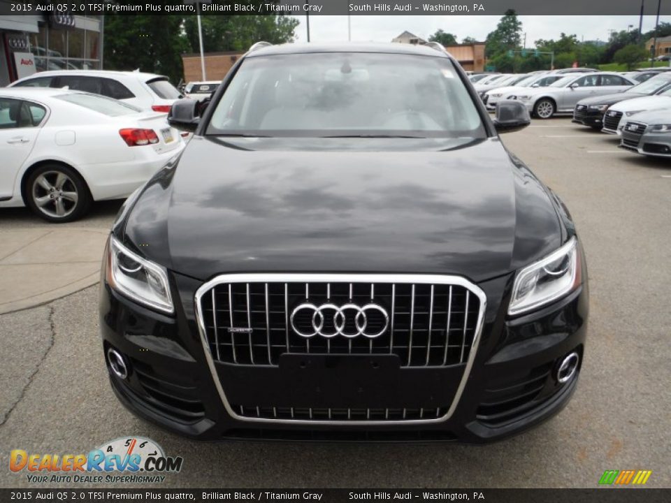 2015 Audi Q5 2.0 TFSI Premium Plus quattro Brilliant Black / Titanium Gray Photo #6