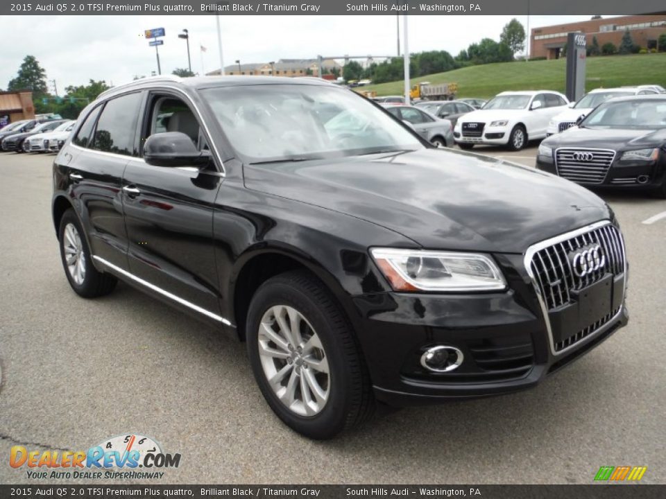 2015 Audi Q5 2.0 TFSI Premium Plus quattro Brilliant Black / Titanium Gray Photo #8