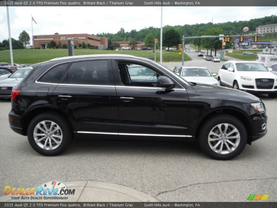 2015 Audi Q5 2.0 TFSI Premium Plus quattro Brilliant Black / Titanium Gray Photo #9