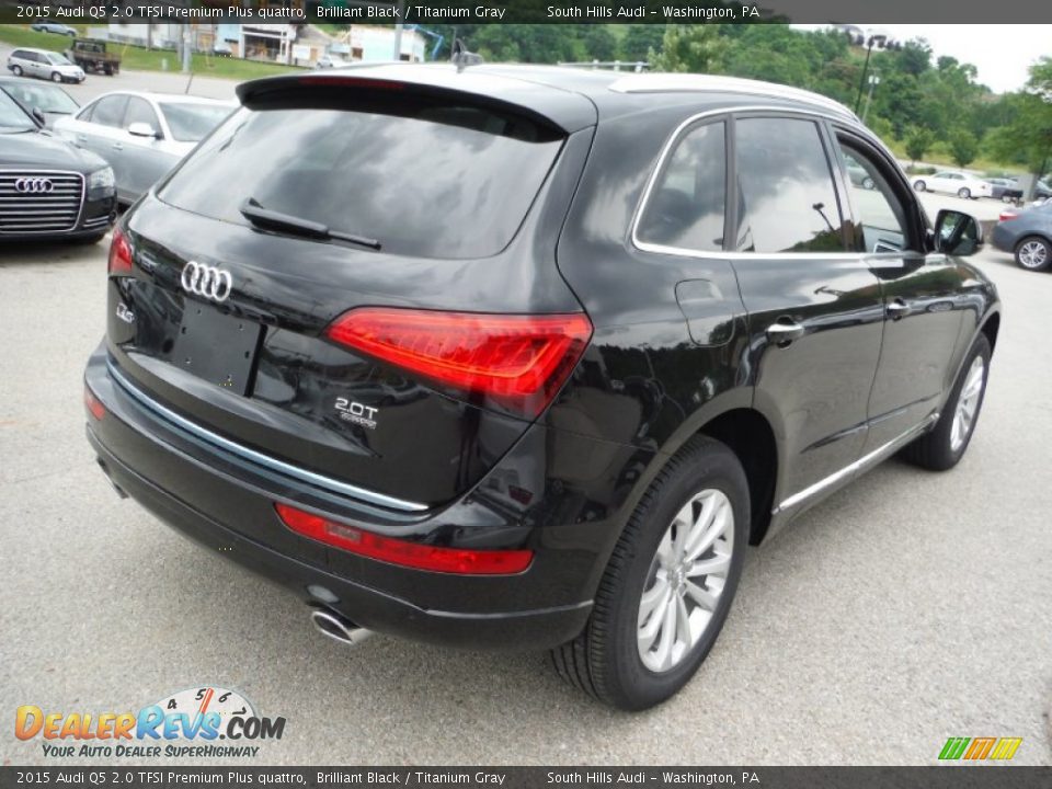 2015 Audi Q5 2.0 TFSI Premium Plus quattro Brilliant Black / Titanium Gray Photo #10