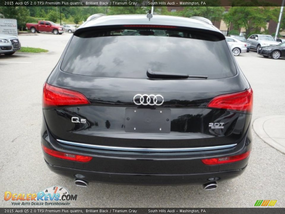2015 Audi Q5 2.0 TFSI Premium Plus quattro Brilliant Black / Titanium Gray Photo #11
