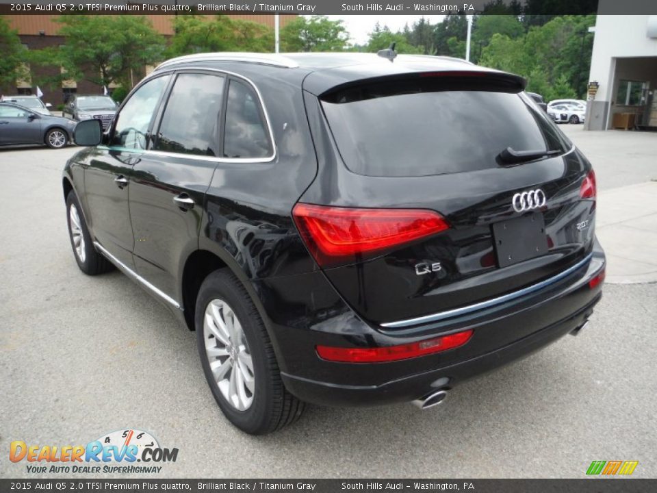 2015 Audi Q5 2.0 TFSI Premium Plus quattro Brilliant Black / Titanium Gray Photo #12