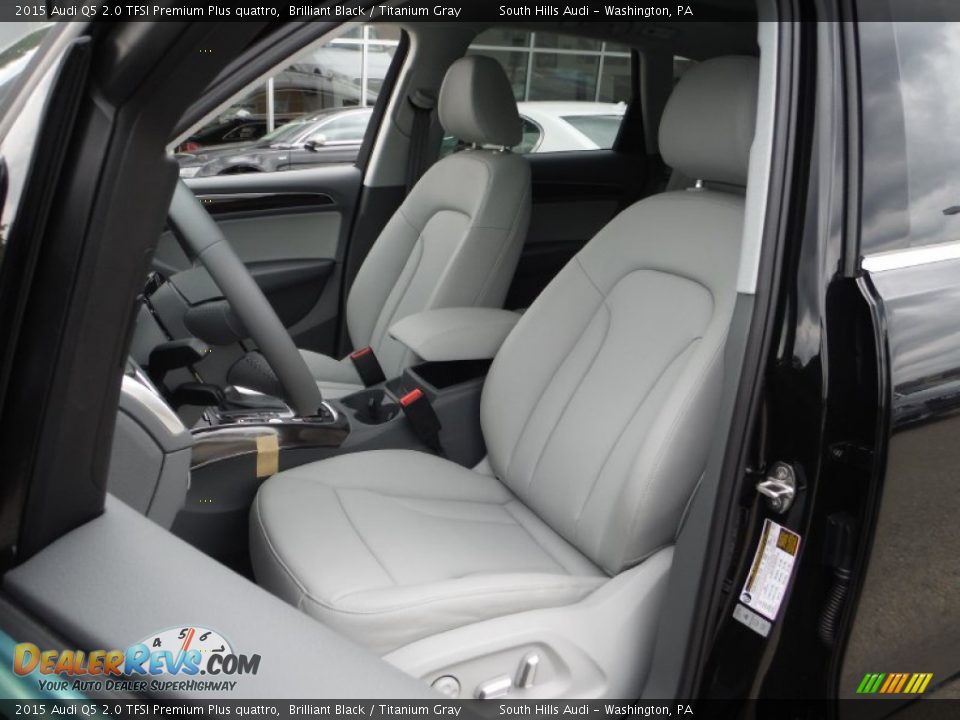 2015 Audi Q5 2.0 TFSI Premium Plus quattro Brilliant Black / Titanium Gray Photo #16