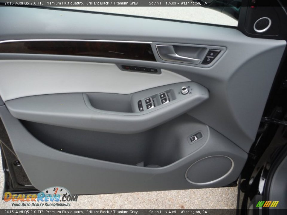 2015 Audi Q5 2.0 TFSI Premium Plus quattro Brilliant Black / Titanium Gray Photo #19