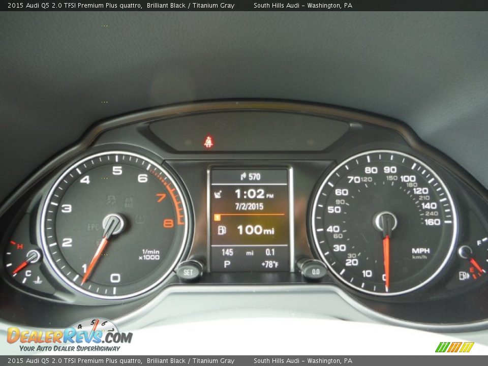 2015 Audi Q5 2.0 TFSI Premium Plus quattro Brilliant Black / Titanium Gray Photo #28