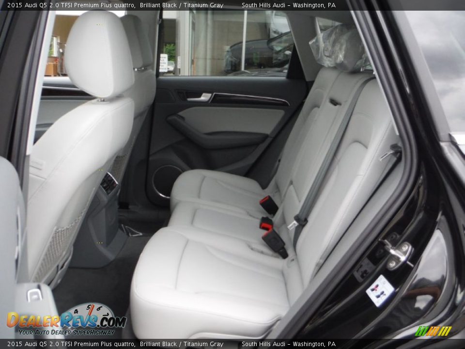 2015 Audi Q5 2.0 TFSI Premium Plus quattro Brilliant Black / Titanium Gray Photo #32