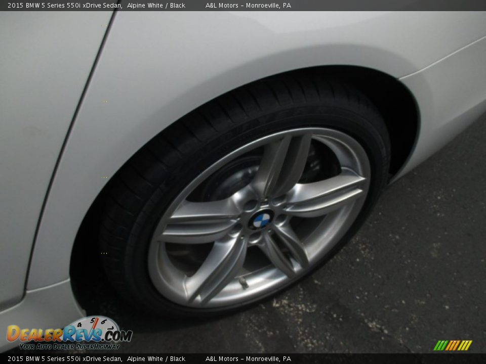 2015 BMW 5 Series 550i xDrive Sedan Alpine White / Black Photo #4