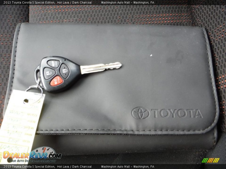 2013 Toyota Corolla S Special Edition Hot Lava / Dark Charcoal Photo #18