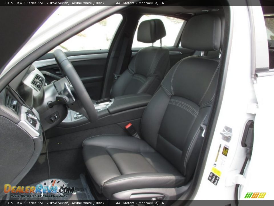 2015 BMW 5 Series 550i xDrive Sedan Alpine White / Black Photo #13