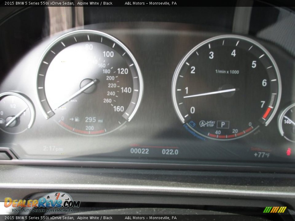 2015 BMW 5 Series 550i xDrive Sedan Alpine White / Black Photo #20