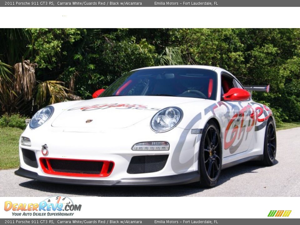 Carrara White/Guards Red 2011 Porsche 911 GT3 RS Photo #2