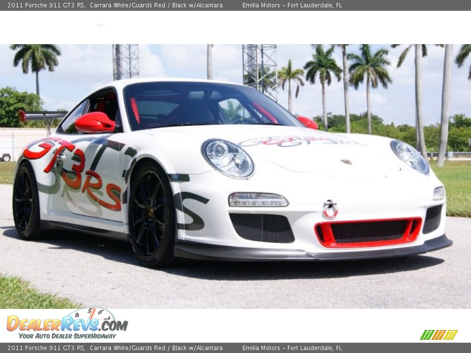 2011 Porsche 911 GT3 RS Carrara White/Guards Red / Black w/Alcantara Photo #4