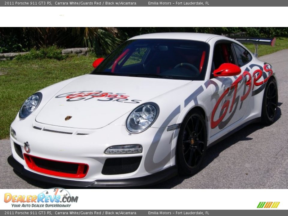 2011 Porsche 911 GT3 RS Carrara White/Guards Red / Black w/Alcantara Photo #12