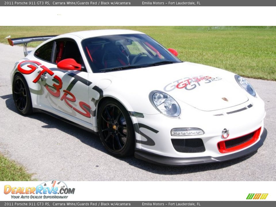 2011 Porsche 911 GT3 RS Carrara White/Guards Red / Black w/Alcantara Photo #14