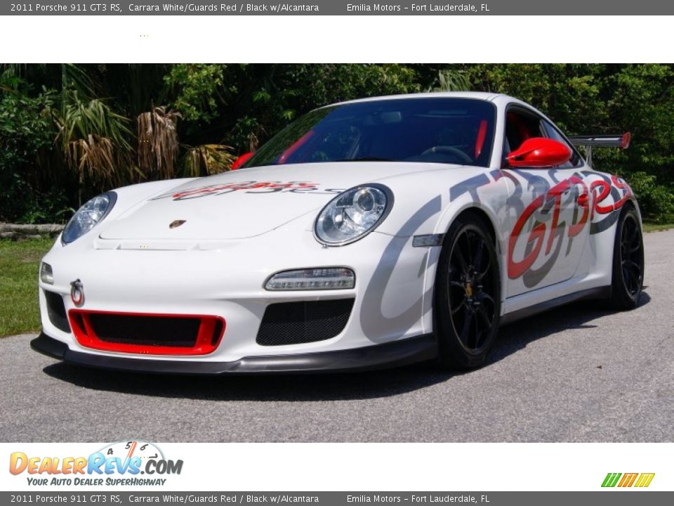 2011 Porsche 911 GT3 RS Carrara White/Guards Red / Black w/Alcantara Photo #24