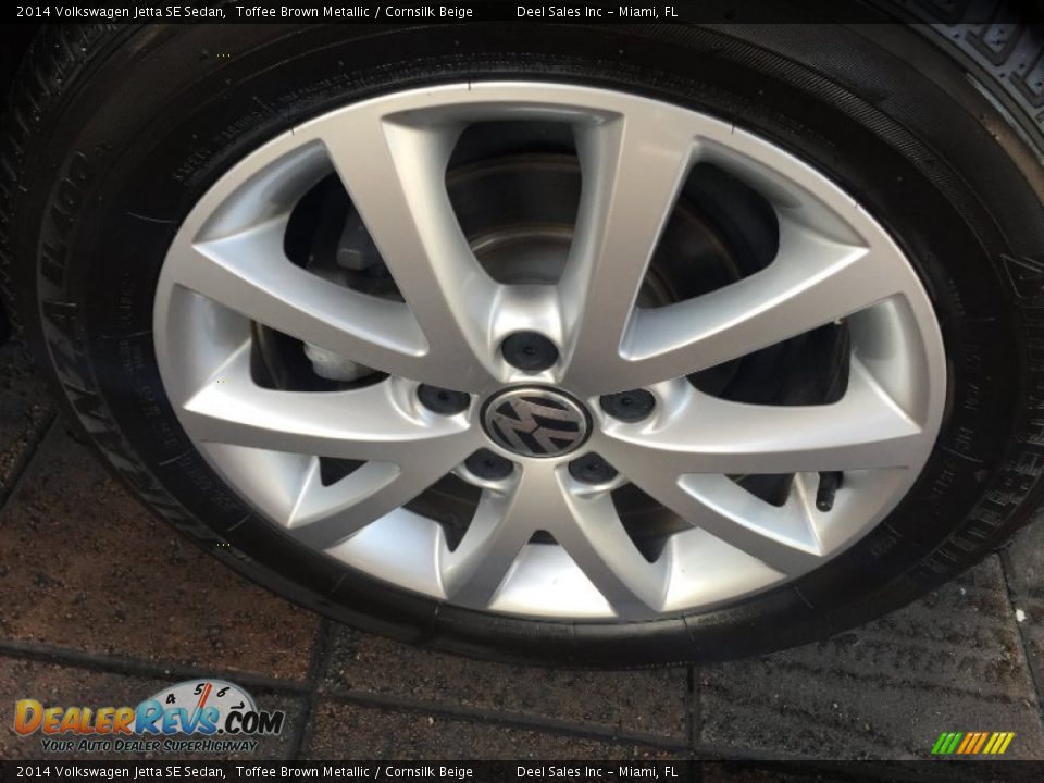 2014 Volkswagen Jetta SE Sedan Toffee Brown Metallic / Cornsilk Beige Photo #14