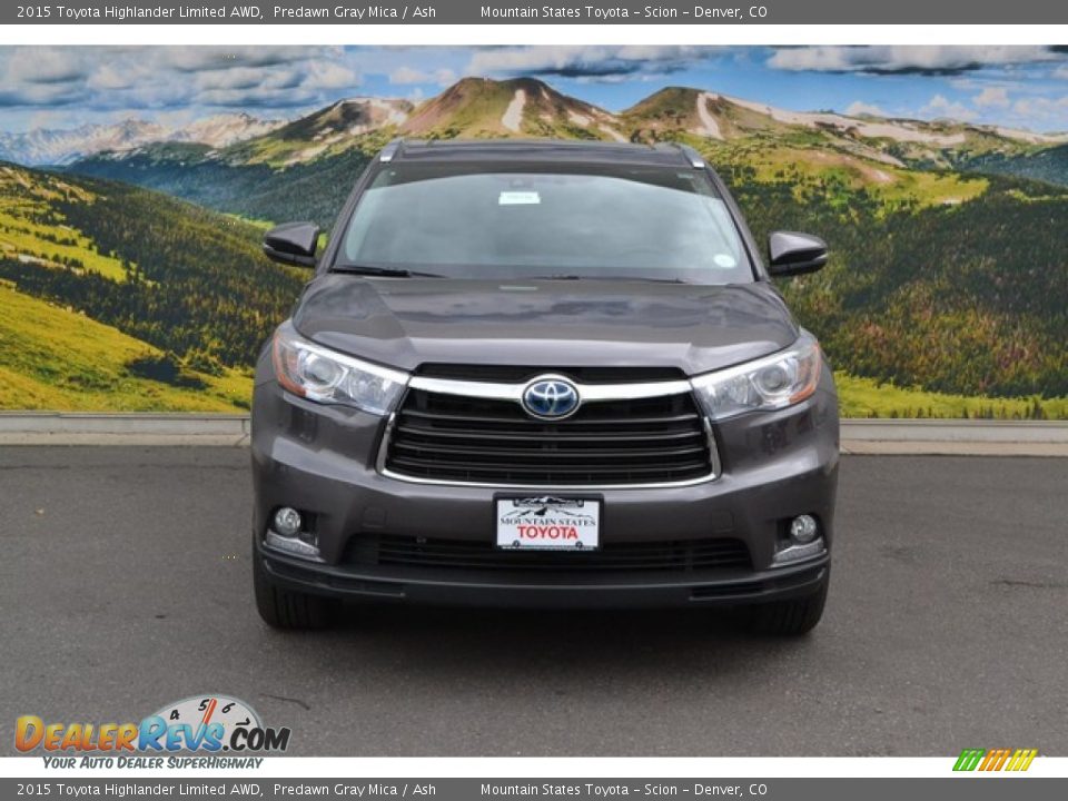 2015 Toyota Highlander Limited AWD Predawn Gray Mica / Ash Photo #2