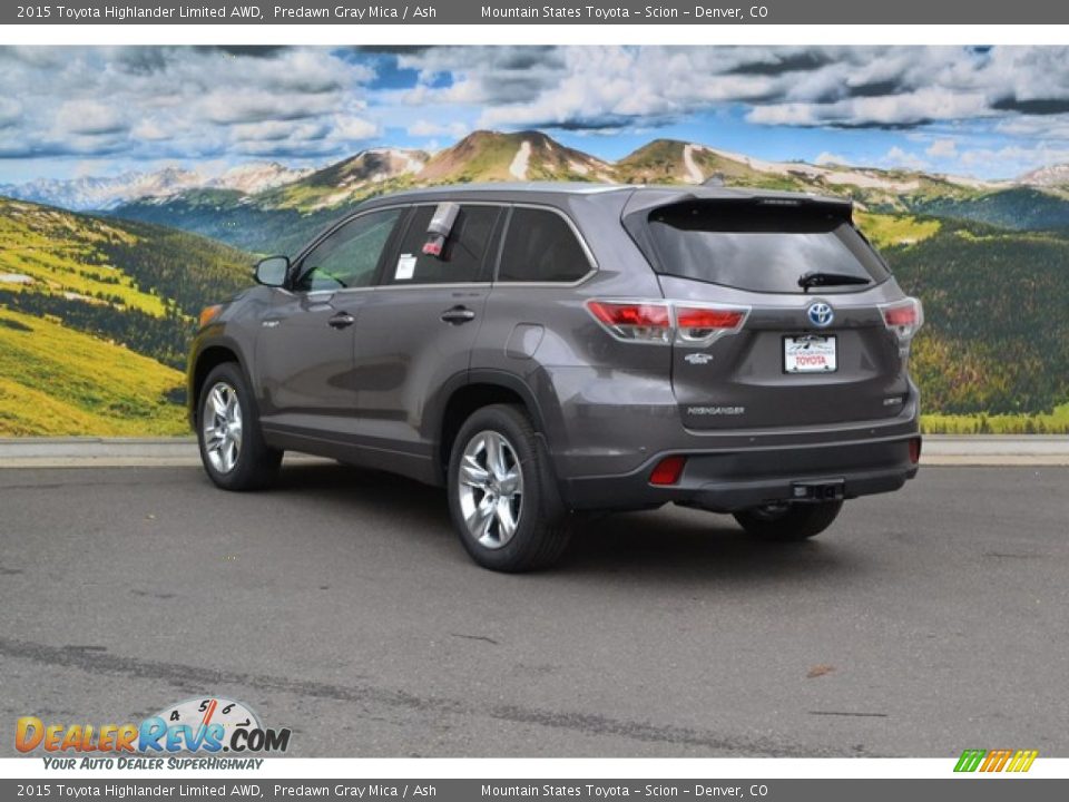 2015 Toyota Highlander Limited AWD Predawn Gray Mica / Ash Photo #3