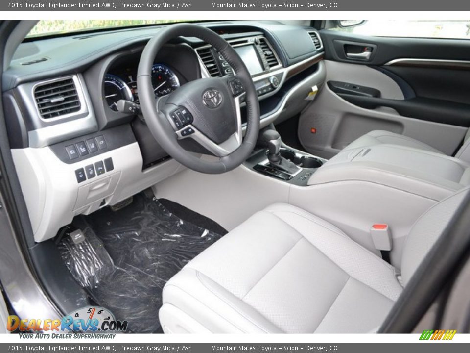 Ash Interior - 2015 Toyota Highlander Limited AWD Photo #5