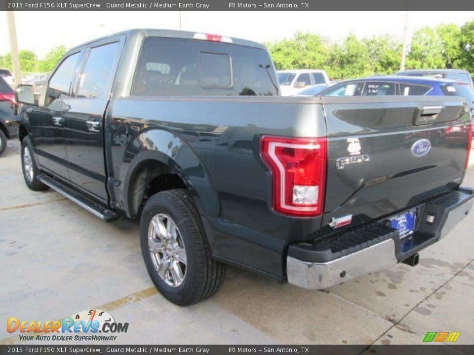 2015 Ford F150 XLT SuperCrew Guard Metallic / Medium Earth Gray Photo #9