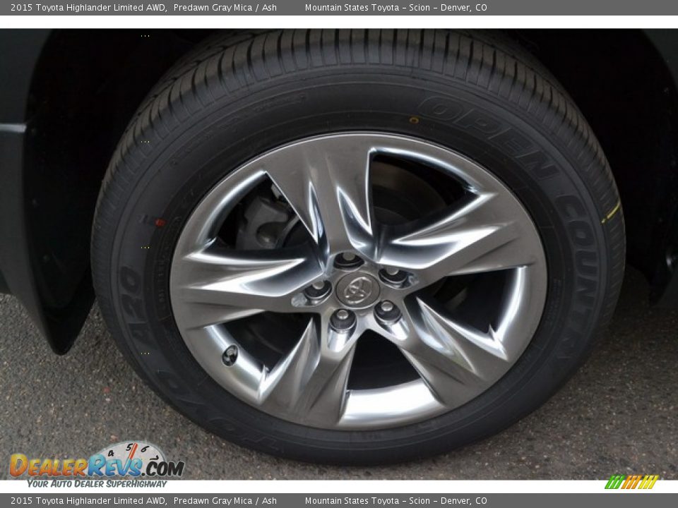 2015 Toyota Highlander Limited AWD Predawn Gray Mica / Ash Photo #10