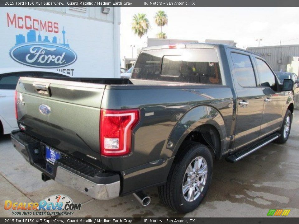 2015 Ford F150 XLT SuperCrew Guard Metallic / Medium Earth Gray Photo #14