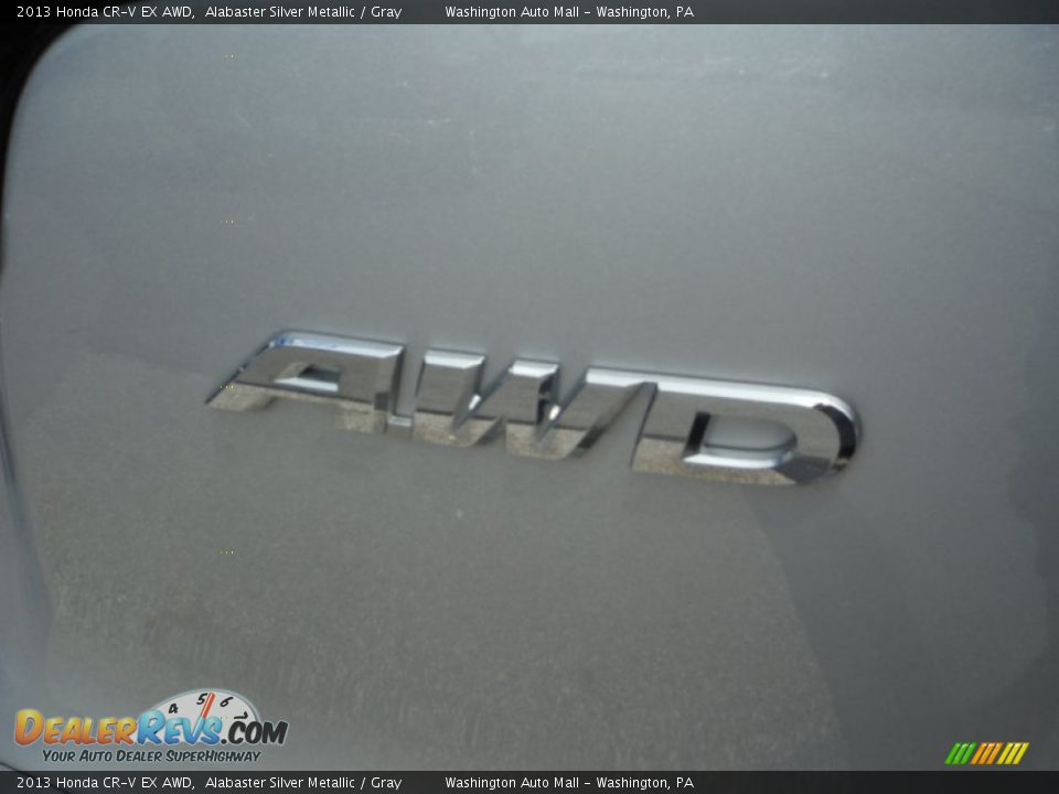 2013 Honda CR-V EX AWD Alabaster Silver Metallic / Gray Photo #9