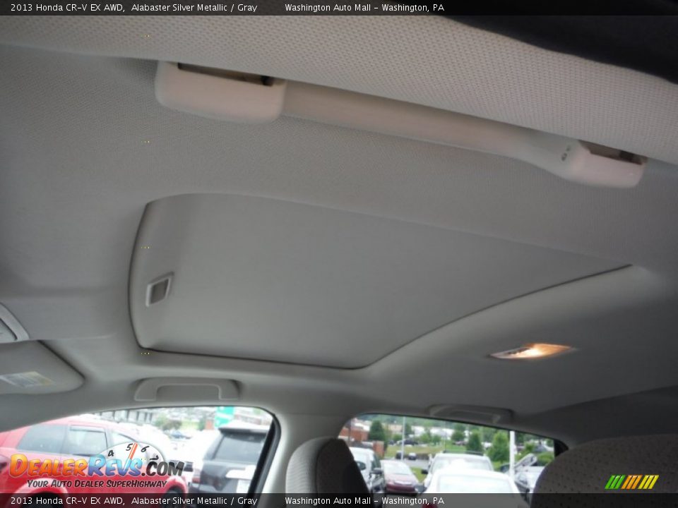 2013 Honda CR-V EX AWD Alabaster Silver Metallic / Gray Photo #14
