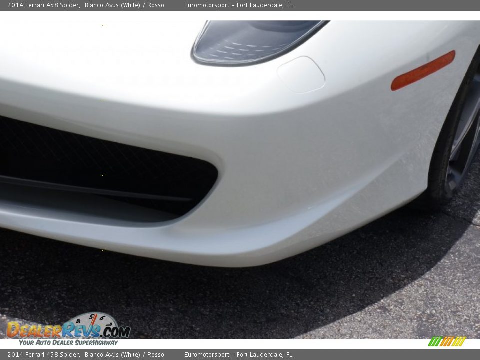 2014 Ferrari 458 Spider Bianco Avus (White) / Rosso Photo #14