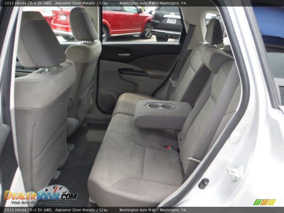 2013 Honda CR-V EX AWD Alabaster Silver Metallic / Gray Photo #17