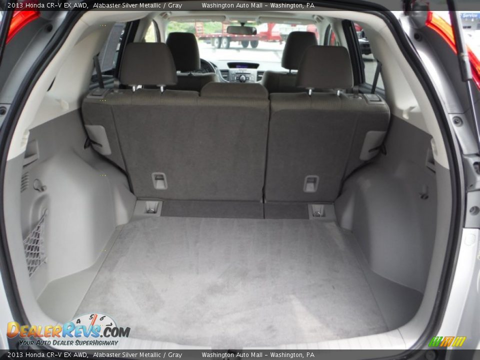 2013 Honda CR-V EX AWD Alabaster Silver Metallic / Gray Photo #18