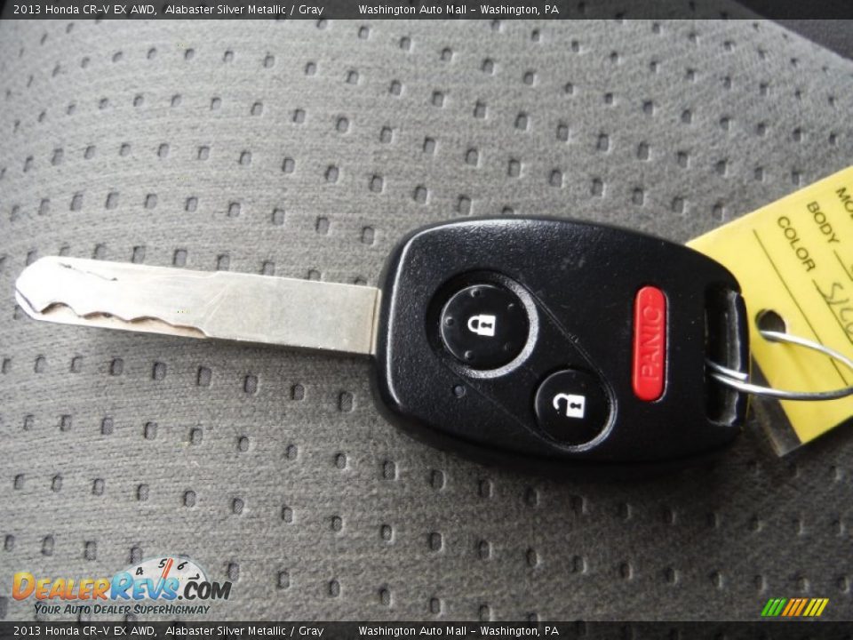 2013 Honda CR-V EX AWD Alabaster Silver Metallic / Gray Photo #19