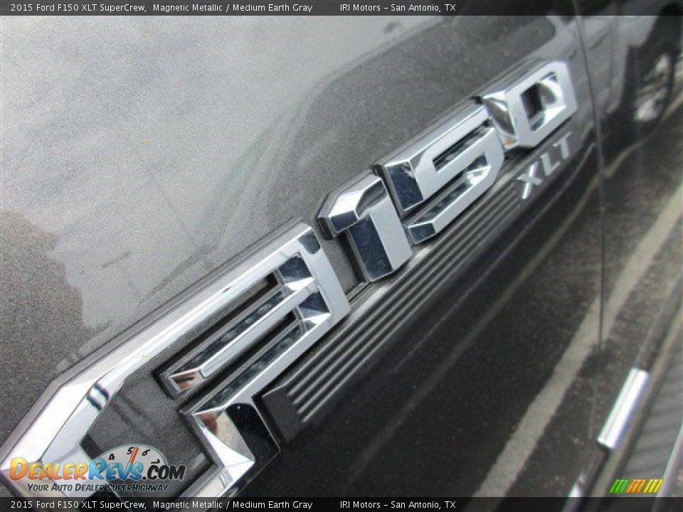 2015 Ford F150 XLT SuperCrew Magnetic Metallic / Medium Earth Gray Photo #3