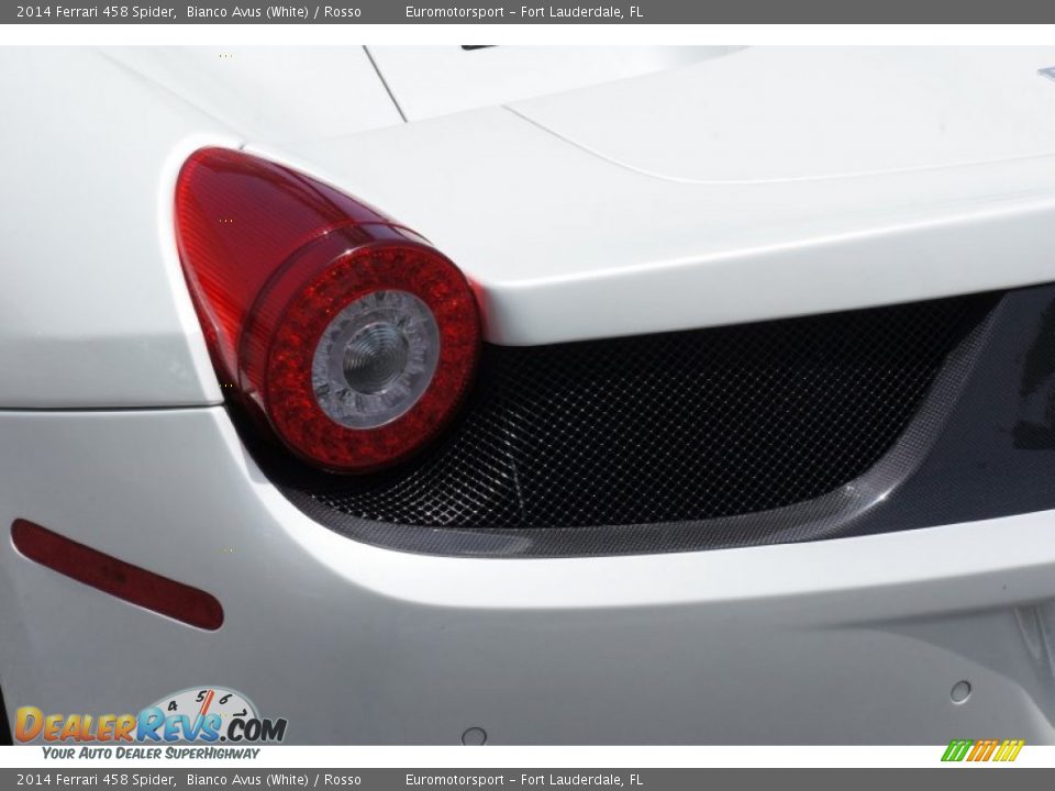2014 Ferrari 458 Spider Bianco Avus (White) / Rosso Photo #25